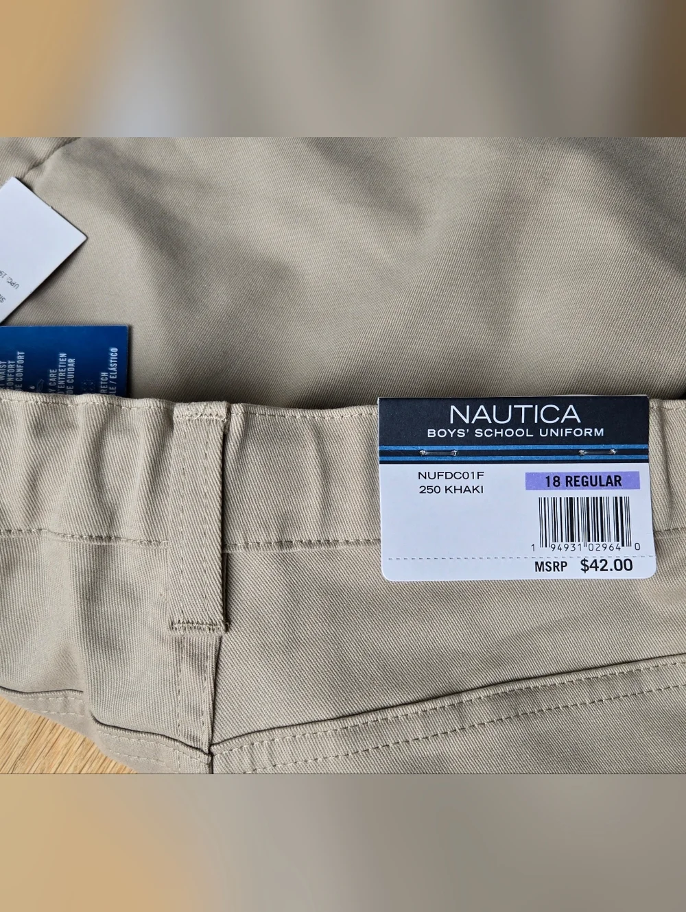 Nautica Khaki Straight-Leg Boys' Chinos
